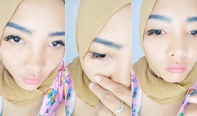 Tante Bintang Jilbab Kuning Bikin Netizen Melongo