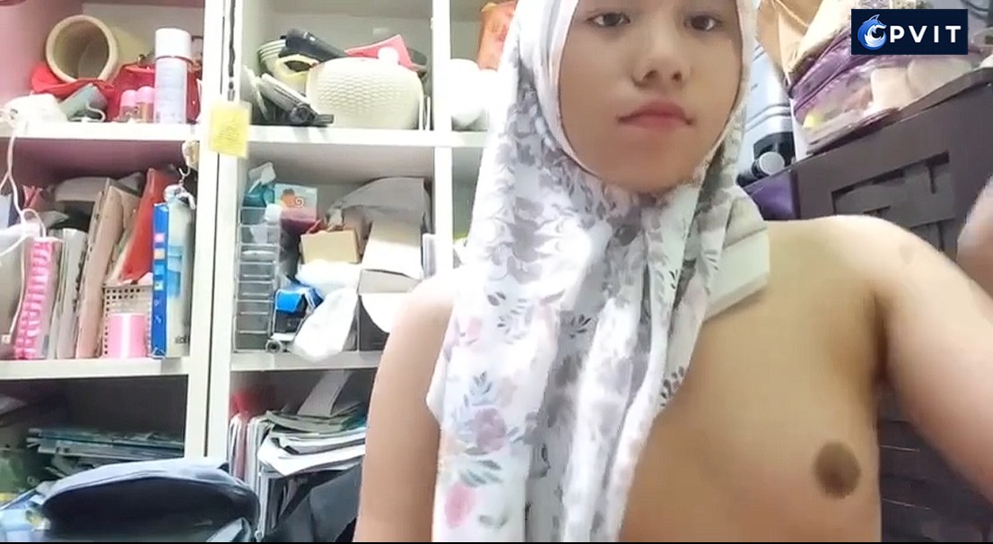 Ukhti Cantik Malaysia Jilbab Putih Jaga Toko Terbaru 2025